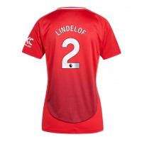 Maglia Calcio Manchester United Victor Lindelof #2 Prima Divisa Donna 2024-25 Manica Corta